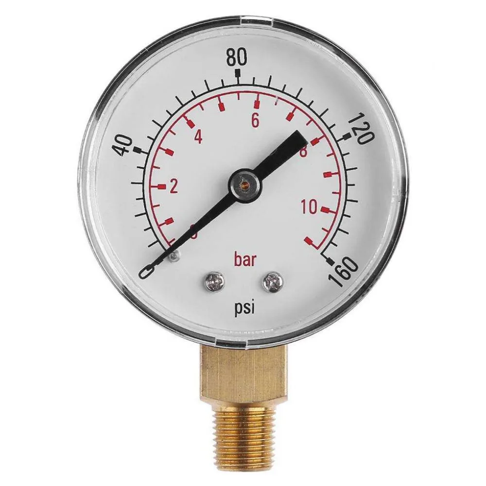 0-160psi 0-11 бар Манометр воздушный измерительный прибор для компрессора