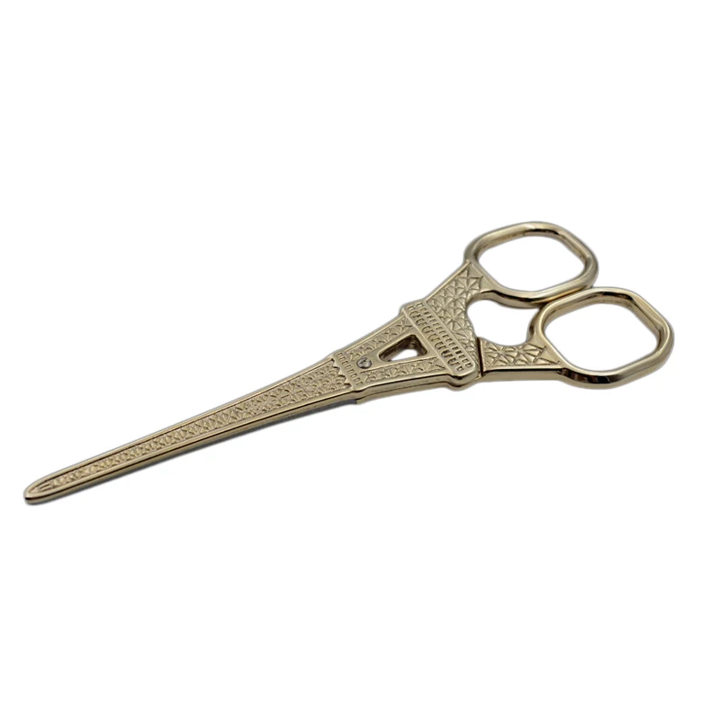 

Tower Shape Retro Scissors Eco Plating Antique Scissors Hairdressing Salon Supplies MH88