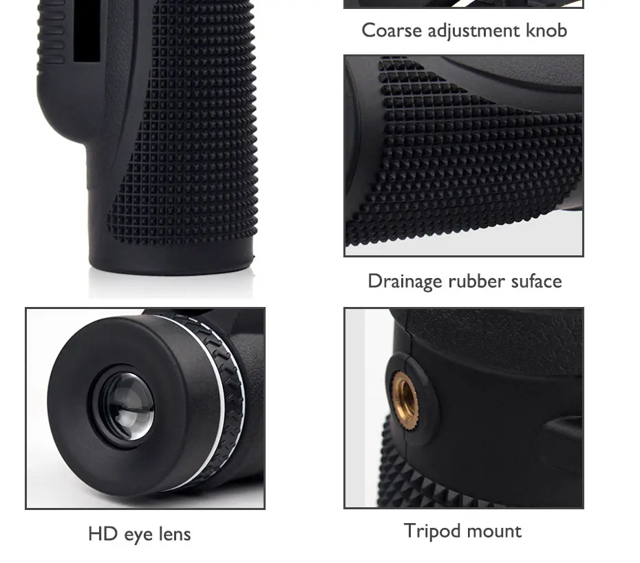 Visão de Alta Brinquedo da Criança Câmera Telescópio Monocular Potência Bak4 Zoom Qualidade Portátil Aves Assistindo Caça Presente hd 40x60 11 Telescópio e binóculos