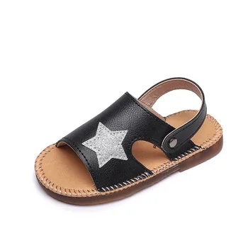 

Baby Girls Sandals Kids Summer Fashion Baby Boys Roma Beach Shoes Star Decoration Princess Sandals For Little Girl's Shoes