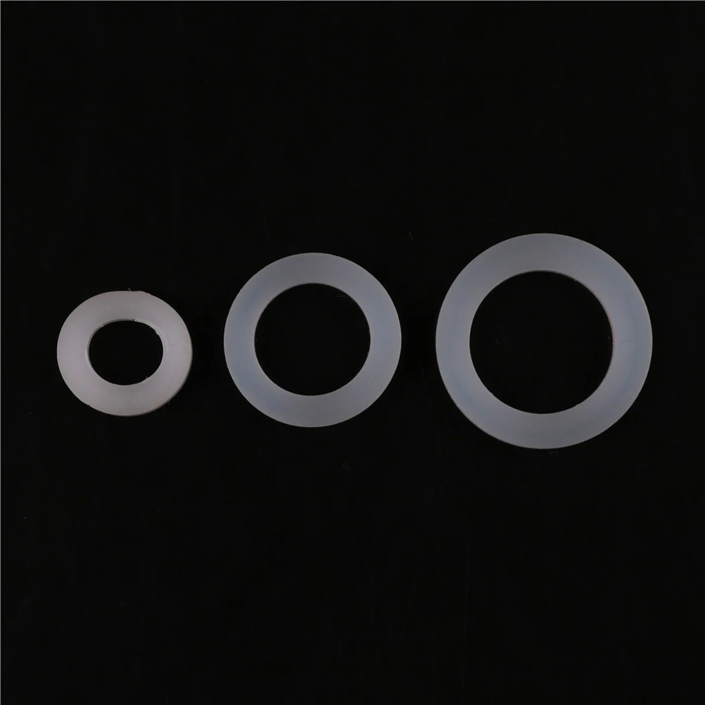 Transparent Rubber Shower Hose Washers Rings For Tube Pipe Bath Head 10Pcs/Set