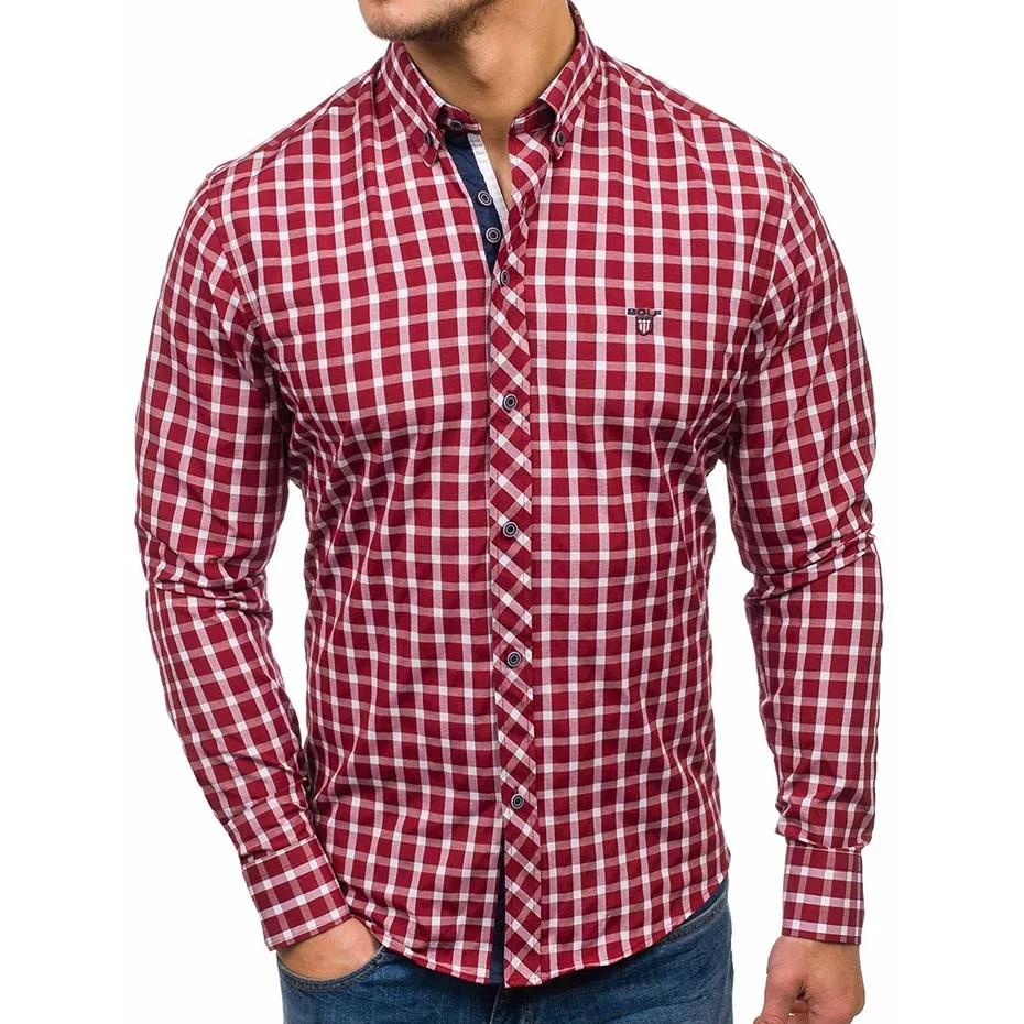 Zogaa, мужская повседневная клетчатая рубашка, удобная, стильная, летняя, стандартная, повседневная, мужская рубашка, Camisa Masculina