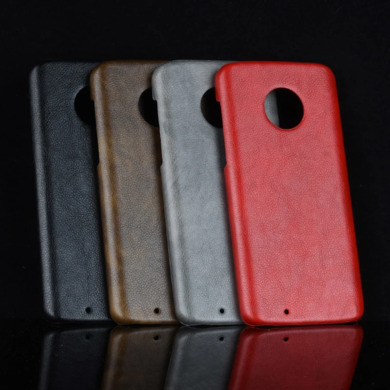 MOTO G6 G6Plus Litchi pattern PU leather+PC hard case_9