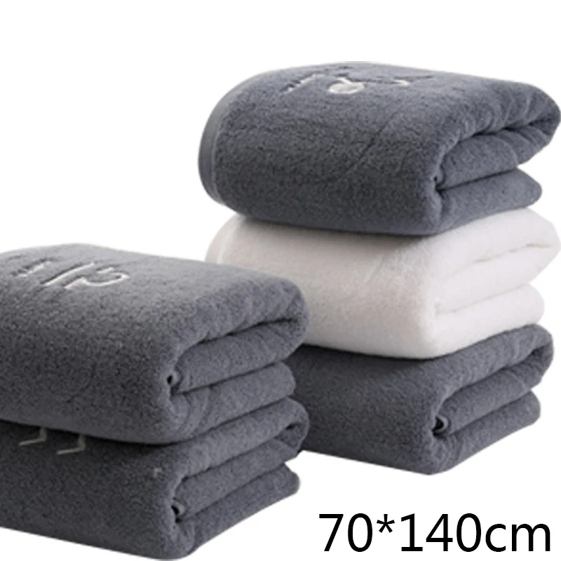 70-140-cm-100-Algod-o-Toalha-de-Banho-Padr-o-Constela-o-Branco-Cinza-Bordado