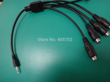 

DHL Freeshipping 500pcs/set 1PC DC 2.5mm to 5PCS Plug Hole 2.0mm Adapter Tieline Short Cables Electrode Wires