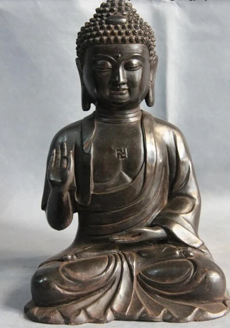 

shitou 002165 11 Tibet Buddhism Temple Copper Bronze Rulai Tathagata Amitabha Buddha Statue