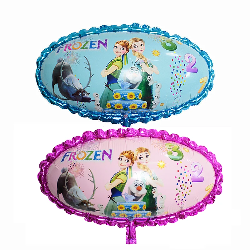 Hot 2pcs/lot 75*53cm Balloons Elsa Anna Inflatable Air Foil Balloons