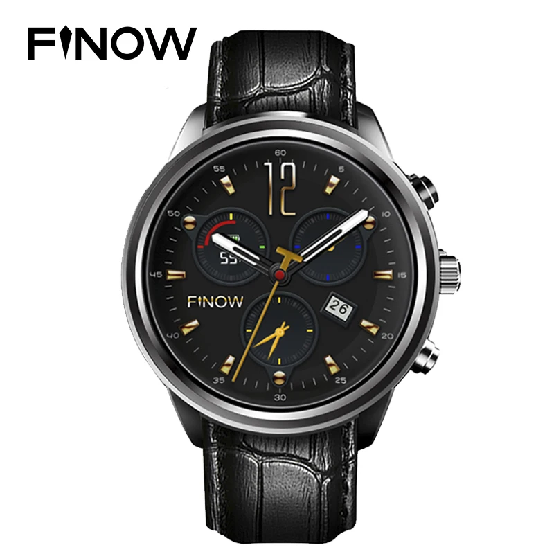 Finow X5 Plus Smart Watch MTK6580 Quad Core 1.39 AMOLED 1G+8G Bluetooth Watches Wifi Heart Rate Wearable Devices For IOS/Android
