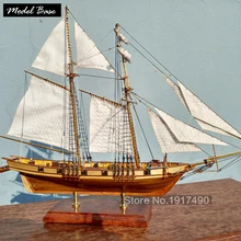 Деревянный корабль комплекты моделей развивающая Игрушечная модель лодки деревянные 3d лазерная резка модель якоря моря чайки-сборка "сделай сам" Хобби поезд масштаба 1: 96 Харви
