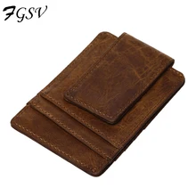 Ретро стиль Корея Мода Новое поступление мужские кошельки высокое качество мужские Зажимы для денег карты кошельки банк держатель для кредитных карт XF234