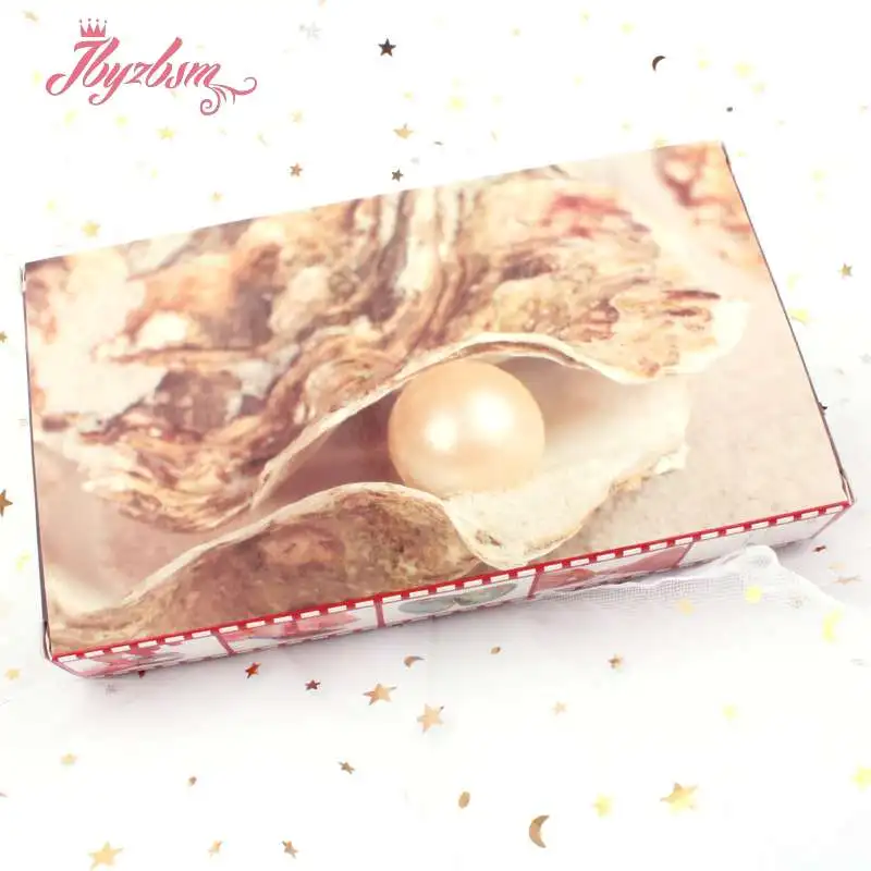 Ожерелье из натурального пресноводного жемчуга, популярная коробка для желаний, натуральная устричная коробка для украшений, Подарочная коробка для женщин на Рождество, 1 коробка