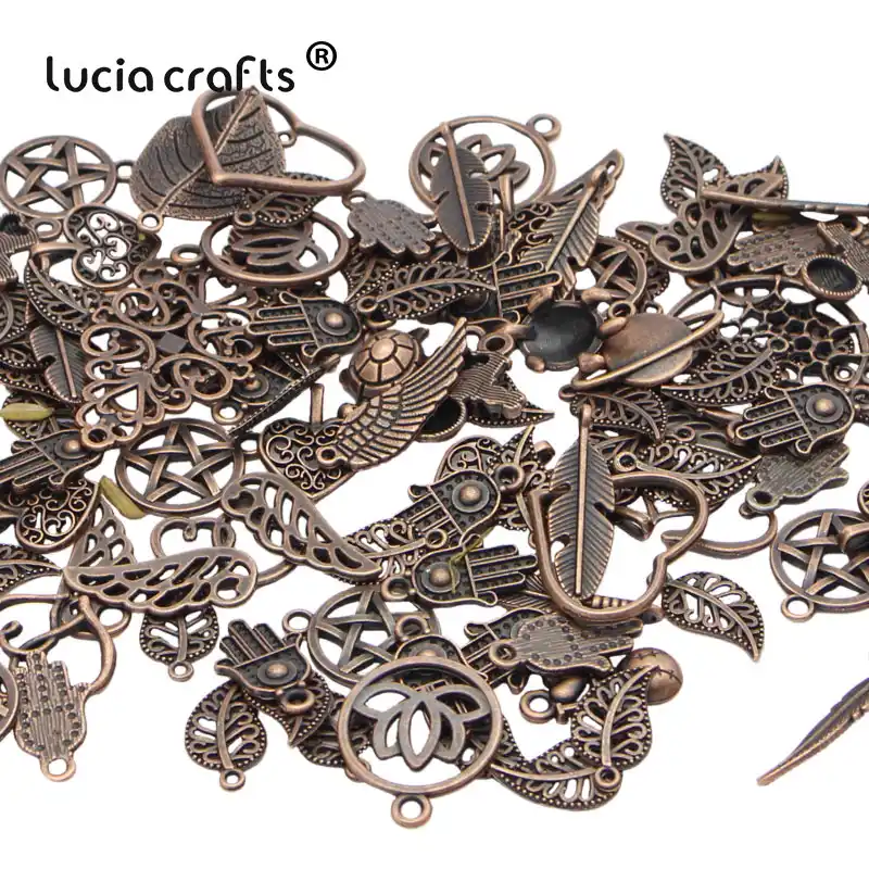 Lucia Craft смешанные размеры античная бронза сплав металл DIY кулон ювелирные изделия