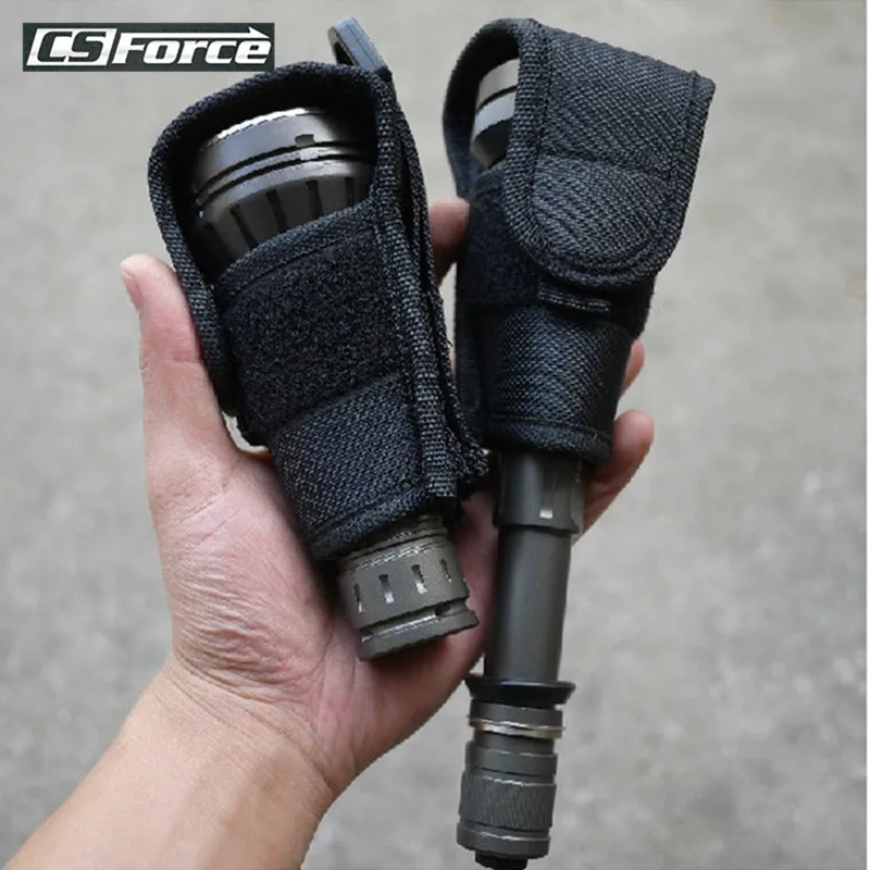 Тактический чехол для фонарика с большой головкой и зажимом UF700L/C8/501D HUGSBY S3Torch|holster