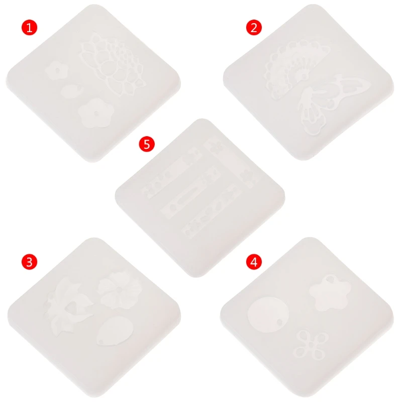

Silicone Mold Mirror Crafts DIY Jewelry Making Hairpins Epoxy Resin Cake Decor