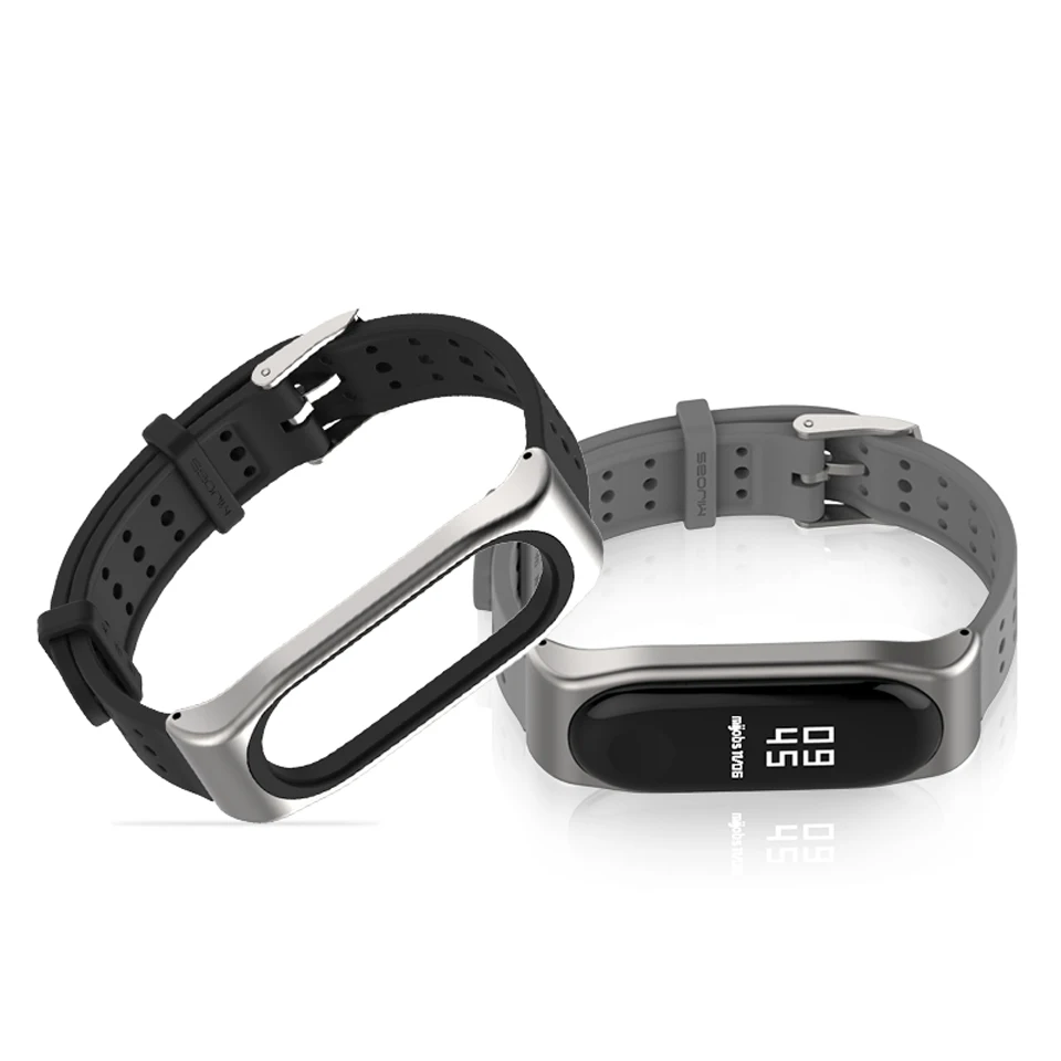 Ремешок силиконовый для Xiaomi Mi Band 3 браслет смарт часов band 3|Смарт-аксессуары| |