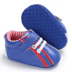 Подъем молодого новорожденного кроссовки для маленьких мальчиков бренд мягкой подошвой Нескользящая младенческой Мальчики первые ходоки