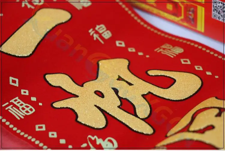 Фланелевые китайские новогодние свитки, декоративные наклейки на стену, фу Бог богатства, гостиничные дома, Весенний фестиваль, украшения