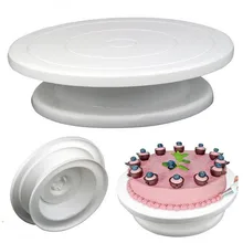 Домашний практичный и легкий с противоскользящим кольцом для торта поворотный стол вращающийся DIY стабильный торт проигрыватель