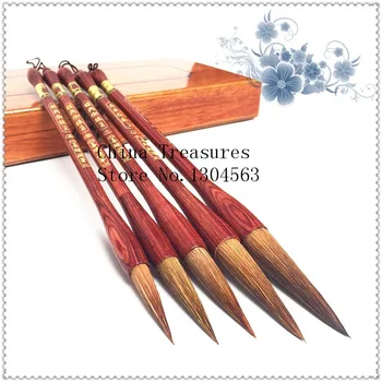 

5pcs/set Chinese Calligraphy Weasel hair Writing brush pen Painting Brush Mo Bi