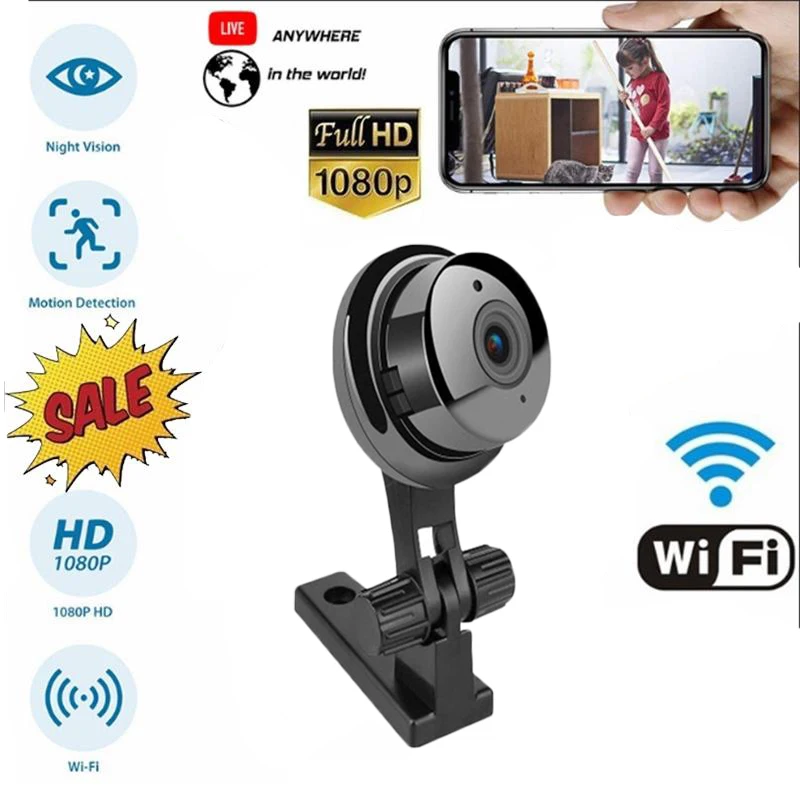 Мини IP камера беспроводной Wi Fi HD 1080 P домашняя безопасности ночного видения