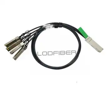 

LODFIBER 3m (10ft) 462-3640 D-e-l-l Compatible 40G QSFP+ to 4x10G SFP+ Passive Direct Attach Copper Breakout Cable