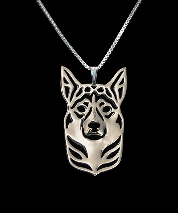 

Summer fashion Norwegian Lundehund necklace cartoon Norwegian Lundehund dog pendant jewelry golden colors plated