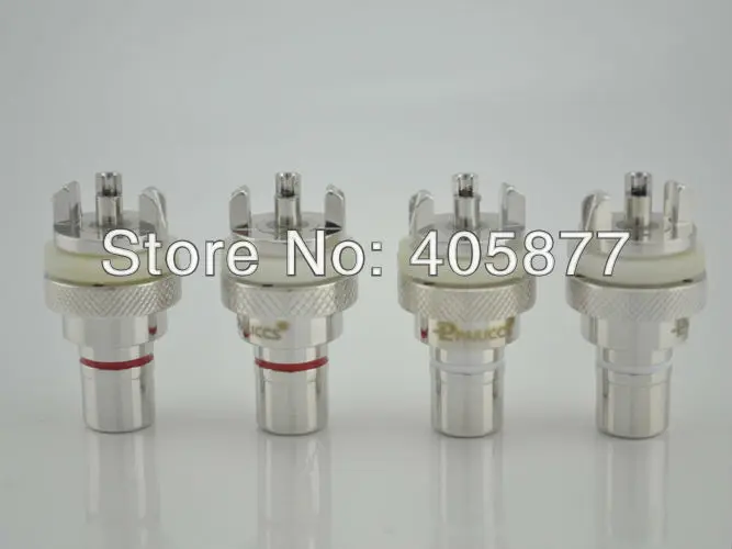 

Hifi audio rhodium plated RCA sockets 4pieces