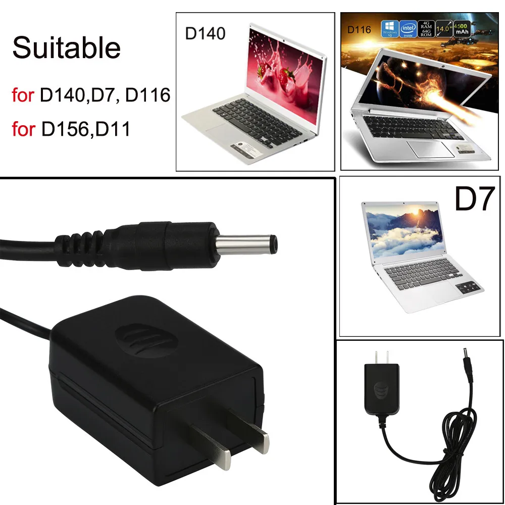 

Ultra-thin laptop charger For Laptops Notebooks D10/116/140/156/7 100-240V,50-60Hz 5V-2.5A US laptop charger 1.5m Accessory ONLY