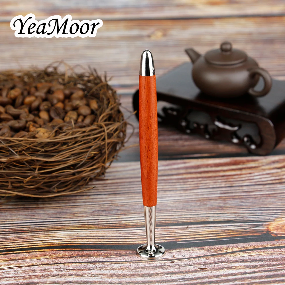 New Stainless Steel Tobacco Tamper Multifunction Wood Smoking Tools for Loose and Tamp Straight Tobacco Pipe Presser