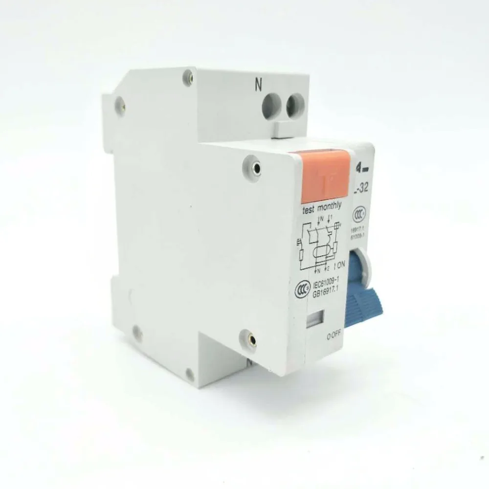 DPNL 1 P + N 32A 230 V ~ 50 HZ/60 HZ Выключатель остаточного тока с защитой от перегрузки по току