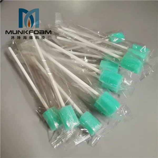 Одноразовые оральный swabsticks спонжевой кисти чистка зубов рот Очищающая щетка для
