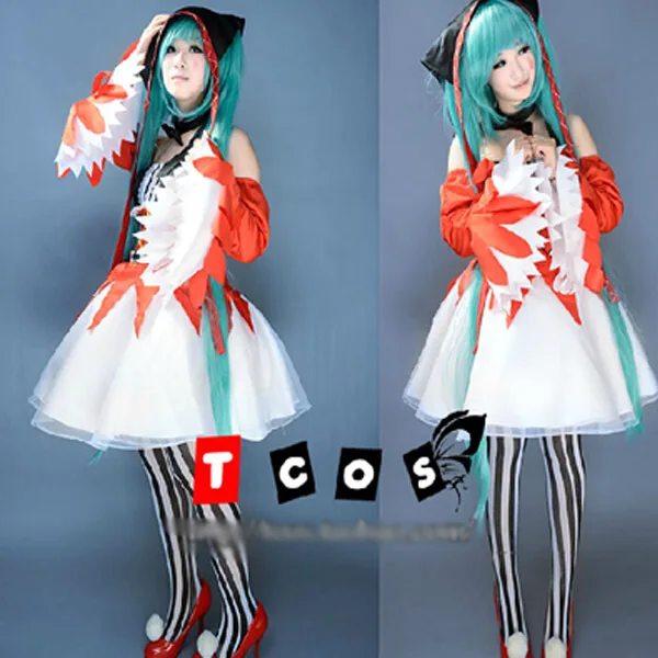 Vocaloid Hatsune Miku Cos Cosplay Costume Party Clown Edition Full Set 