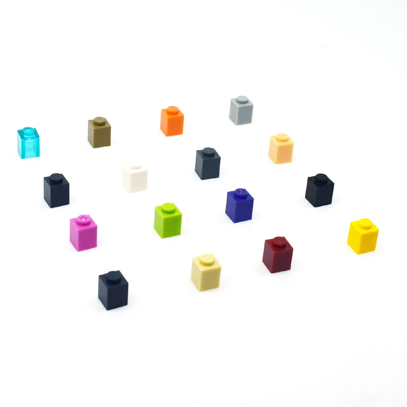 

Cheap ABS Plastic Building Toys 1X1 Early Enlighten DIY Assembly Model Learning Toys Compatible With Legoes Blocks 50pcs
