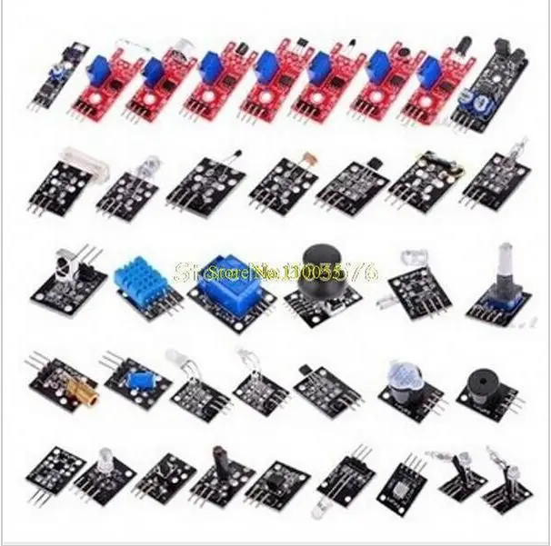 

sensor kit 37 in 1 Sensor Kit For Arduino /RRGB/joystick/photosensitive/Sound Detection/Obstacle avoidance/buzzer