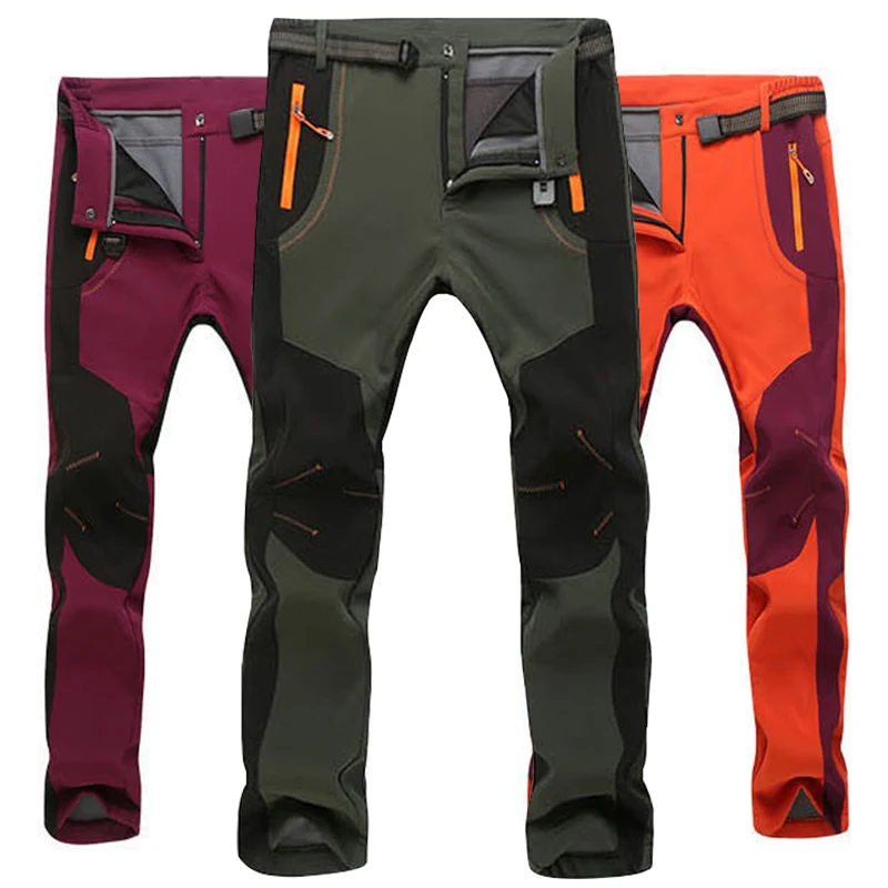 Twtopse Women Winter Cycling Pants Softshell Thermal Waterproof Sports