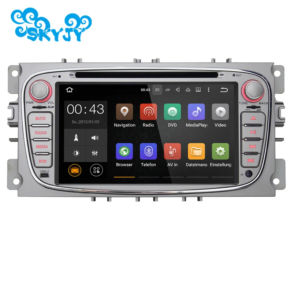 Discount 7 Inch HD Android 8.1 Car DVD Player GPS Navigation Radio Audio for Ford Focus / Mondeo / S-max / C-max / Galaxy With Canubus 0 Discount 7 Inch HD Android 8.1 Car DVD Player GPS Navigation Radio Audio for Ford Focus / Mondeo / S-max / C-max / Galaxy With Canubus 0