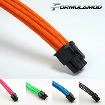 

FormulaMod Fm-PCI6P-B, PCI-E 6Pin GPU Power Extension Cable, Motherboard 18AWG 6Pin Multicolor Matching Extension Cable