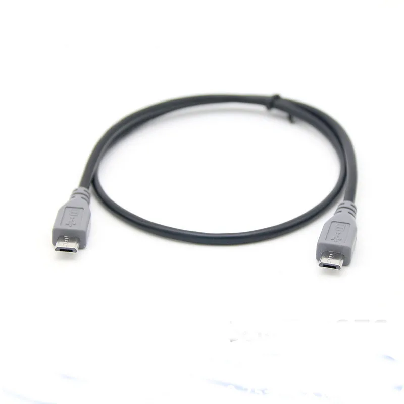

1pc Micro USB Type B Male To Micro B Male 5 Pin Converter OTG Adapter Lead Data Cable 20cm 50cm 1m