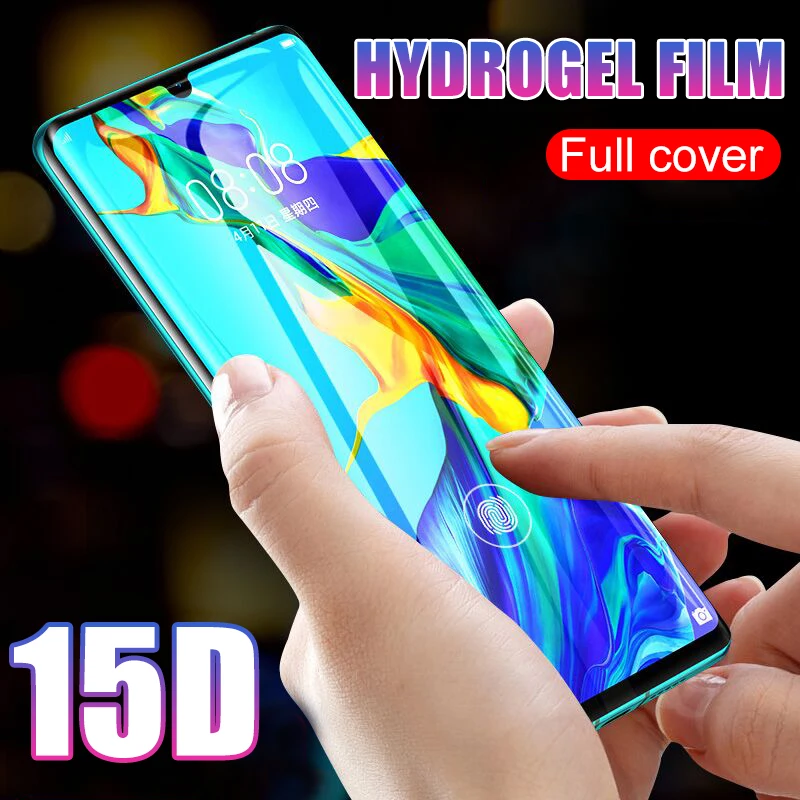 

15D Full Cover Hydrogel Film On The For Huawei P20 P30 Pro Mate 10 20 Pro Protective Film P10 20 P30 Lite Screen Protector Film