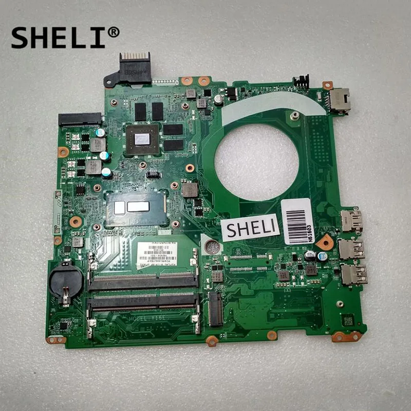 Best Price 782934-001 782934-501 782934-601 SHELI DAY16EMB8C0 For HP 15 15-P Laptop Motherboard notebook pc mainboard i5-5200U CPU test ok Best Price 782934-001 782934-501 782934-601 SHELI DAY16EMB8C0 For HP 15 15-P Laptop Motherboard notebook pc mainboard i5-5200U CPU test ok