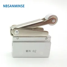 NBSANMINSE MOV 1/8 г резьба механический клапан пневматический контрольный воздушный клапан ролик толчок выбор для упаковочная машина Автоматизация