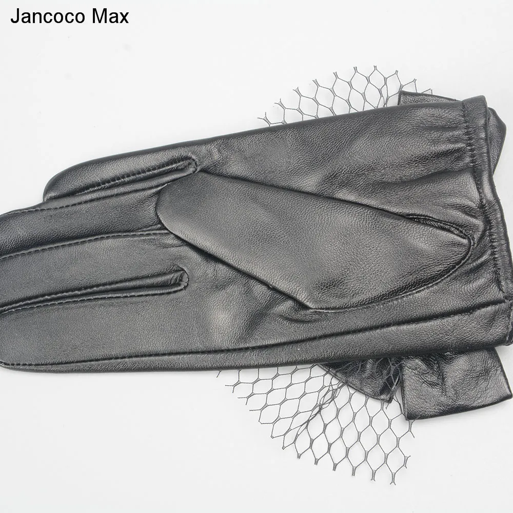 Jancoco Max 2019 новые брендовые модные перчатки для женщин украшения бабочки из натуральной овчины с сенсорным экраном варежки S2032