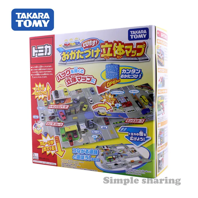 Takara Tomy Town Tomica очистка от мух стереоскопическая палочка 3D карта Япония литая под