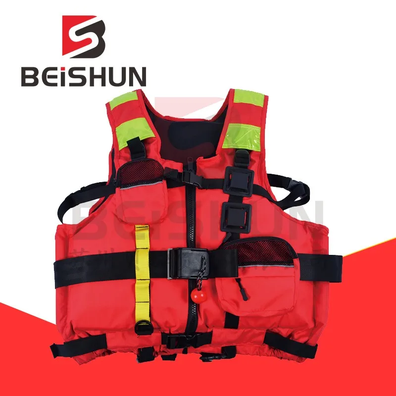 BEISHUN Outdoor Life Jacket Large Buoyancy Rescue Team Buoyancy Clothing PVC Adult Heavy Buoyancy Vest Equipment rescue team 7 pc