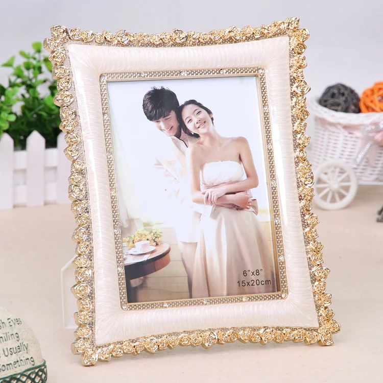 

6/7/8/10 Inch Classic European Style Wedding Photo Frame Picture Framework Mirror Wall Cheap Canvas Vintage Combined Wall