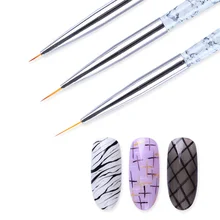 Bricolage ongles dessin brosse dessin stylo dessin tige en métal photothérapie stylo vernis à ongles adhésif ruban outils(China)