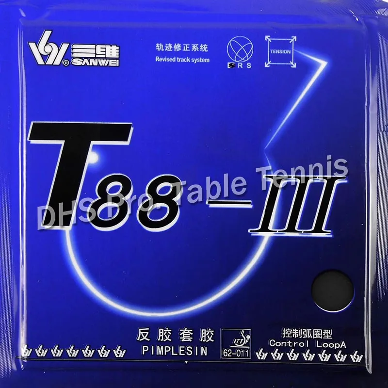Pingpong rubber 2pcs/lot SANWEI Ittf approved T88-III table tennis rubber set 