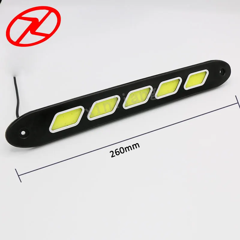 2PCS flexible Daytime Running Light Waterproof COB LED Daylight Fog