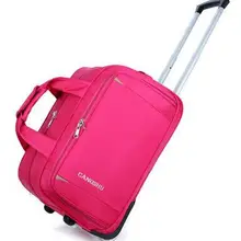 Мужские сумки на колесиках, женские дорожные сумки для багажа, чемодан из материала Оксфорд, Дорожный Чехол на колесиках, деловые дорожные сумки на колесиках