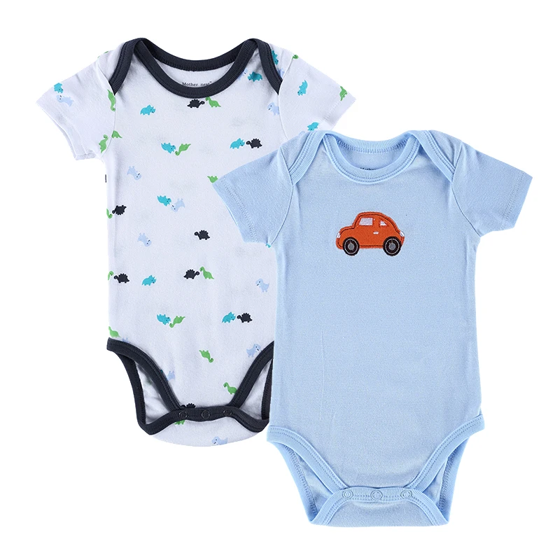 Ребенок Bodysuits боди 2pcs / много мальчиков Одежда для девочек тела Bebe S новорожденных короткие одежды младенца хлопка младенца комбинезона следующая одежда наборы